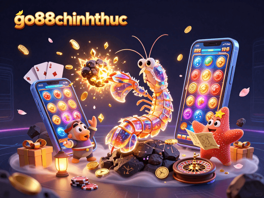 Experience the thrill of go88chinhthuc with a galactic samurai amidst a dazzling casino explosion.