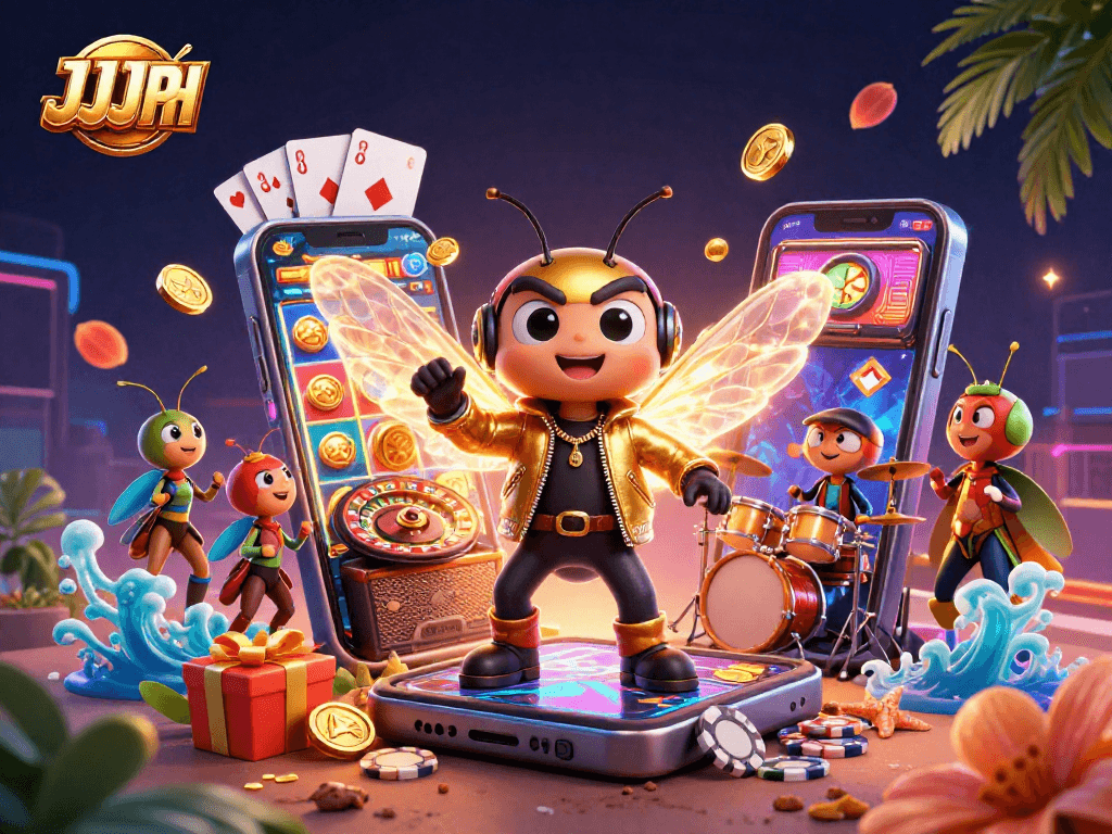Ang JJJPH na nagbibigay ng masayang mga sandali sa casino kasama ang 3D na cartoon cicada na rock star at hindi malilimutang gameplay.