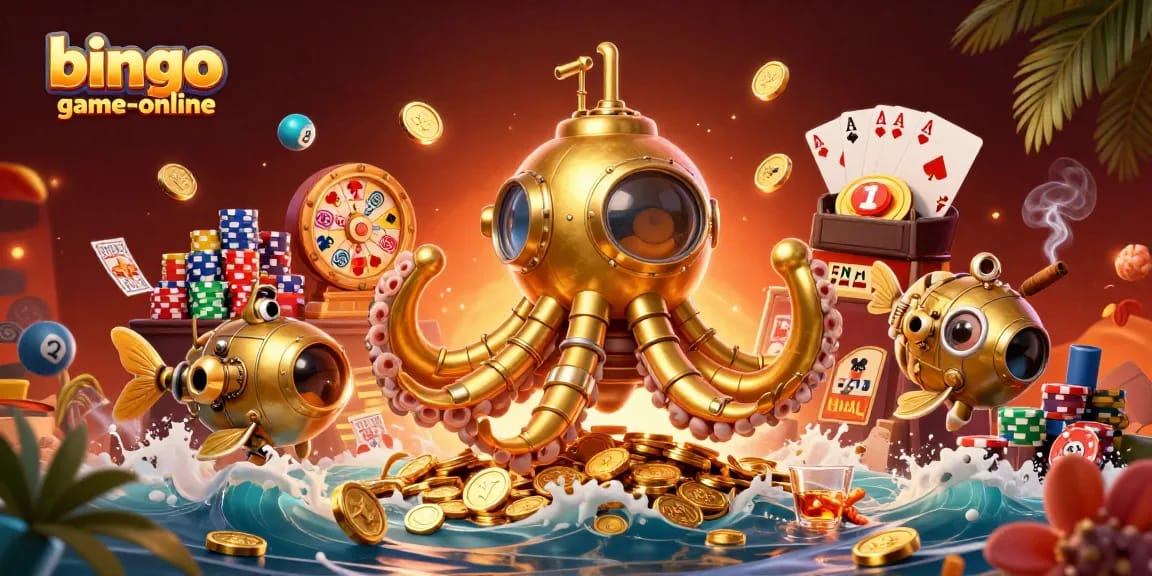 Engage with bingo-game-online in this vibrant 3D casino scene featuring exciting bingo elements and prizes.