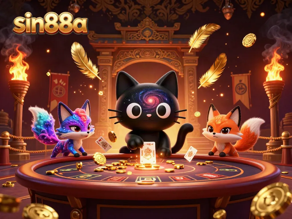 Engage in thrilling gameplay with sin88a at the cosmic casino, featuring enchanting characters and vibrant elements.