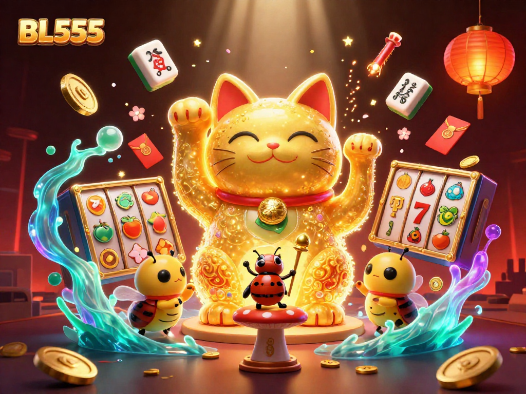 Gather around the BL555 lucky cat for thrilling game experiences and vibrant winning chances.