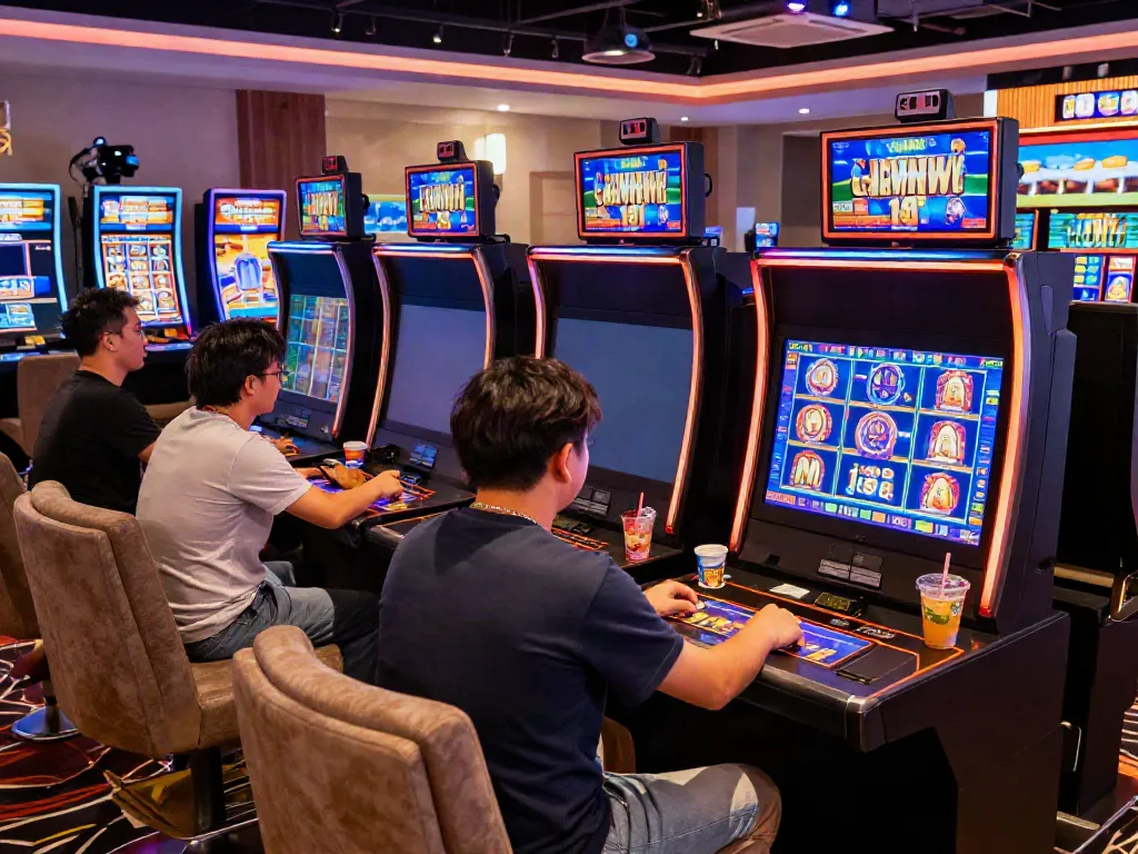 Engaging players at QQMacan enjoying a thrilling online gaming experience.