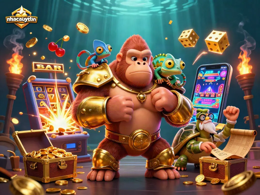 Engage with thrilling casino adventures at nhacaiuytin with colorful slot machines and lucky symbols.