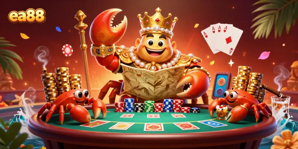 ea88 khai thác kho báu với nhà cái, poker và những lính cua phục vụ.