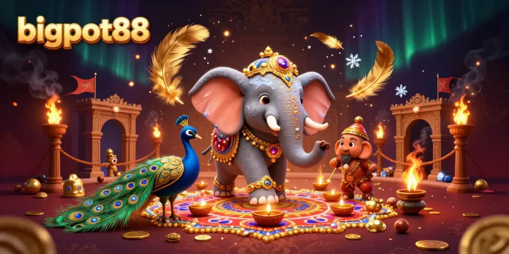 Experience bigpot88 with vibrant 3D elements illustrating a dynamic casino adventure.