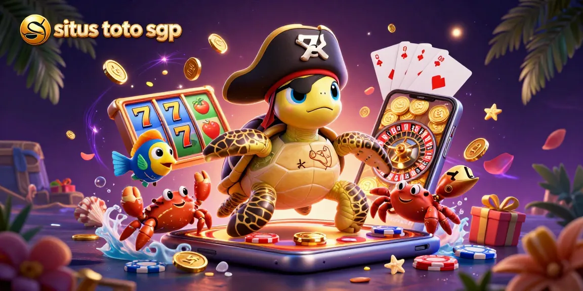 Engage with situs toto sgp by exploring colorful slot reels in a vibrant underwater casino setting.
