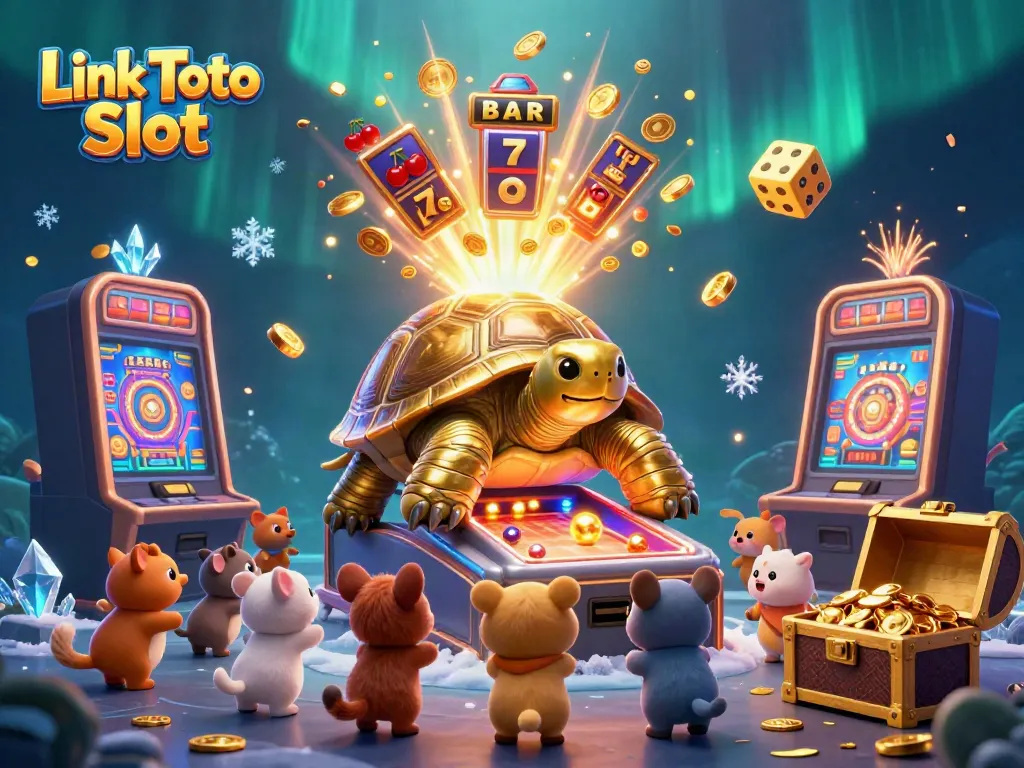 Menggandakan Link Toto Slot, pengalaman kasino 3D yang mendebarkan dengan kura-kura emas dan mesin slot.