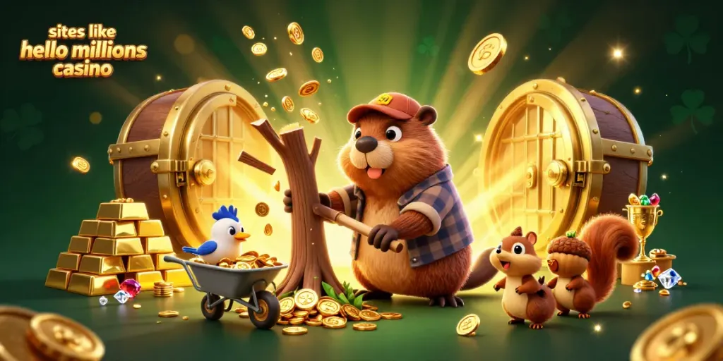Experience thrilling entertainment at sites like hello millions casino with fun characters collecting coins.