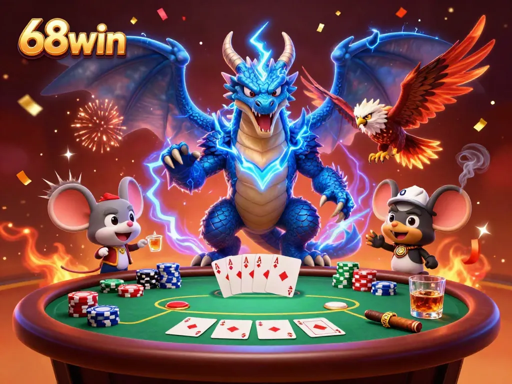 Experience thrilling gaming at 68win, where the dragon, hawk, and mouse bring casino excitement alive!