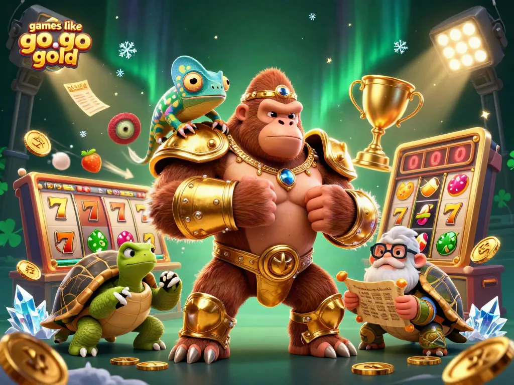 Play captivating games like go go gold with a dynamic casino scene featuring a gorilla king.
