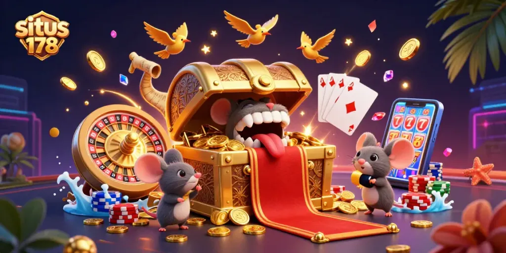 Situs 178 menghadirkan pengalaman bermain yang penuh dengan harta karun dan kegembiraan permainan kasino.