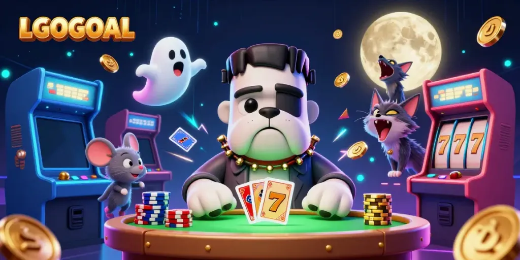 Experience the thrill of gaming with LGOGOAL's vibrant casino scene, featuring dynamic characters and rich visuals.