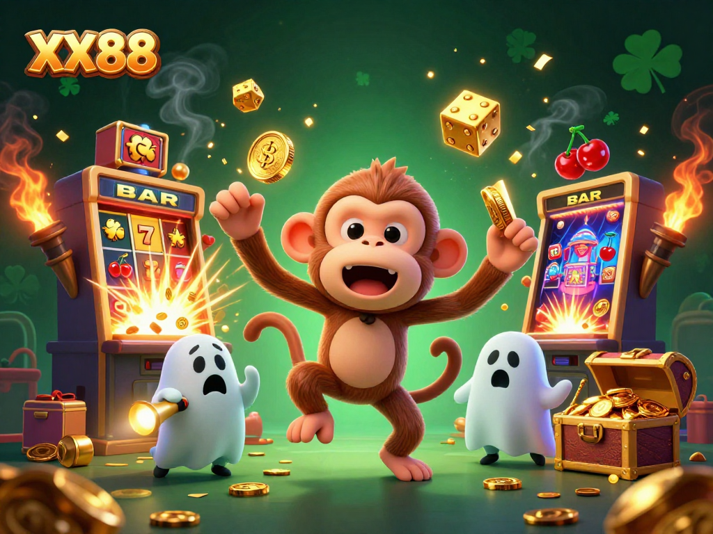 Experience exciting winnings with XX88 at the dynamic haunted casino scene.