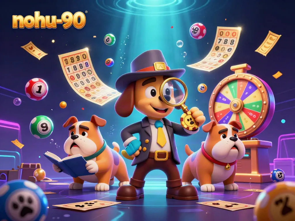 Join the charmed adventure in nohu-90 as the detective and his companion unlock treasure with vibrant casino elements.