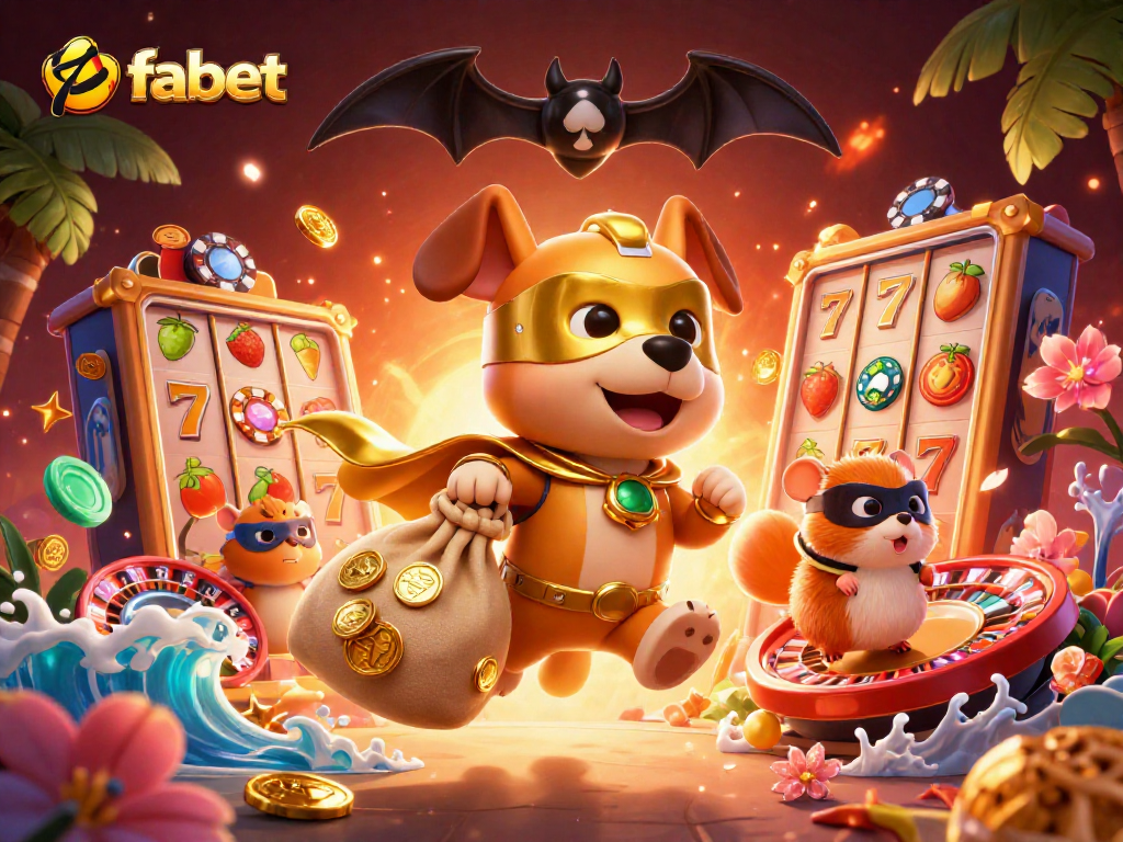 Experience the thrill of fabet with dynamic 3D characters and casino elements.