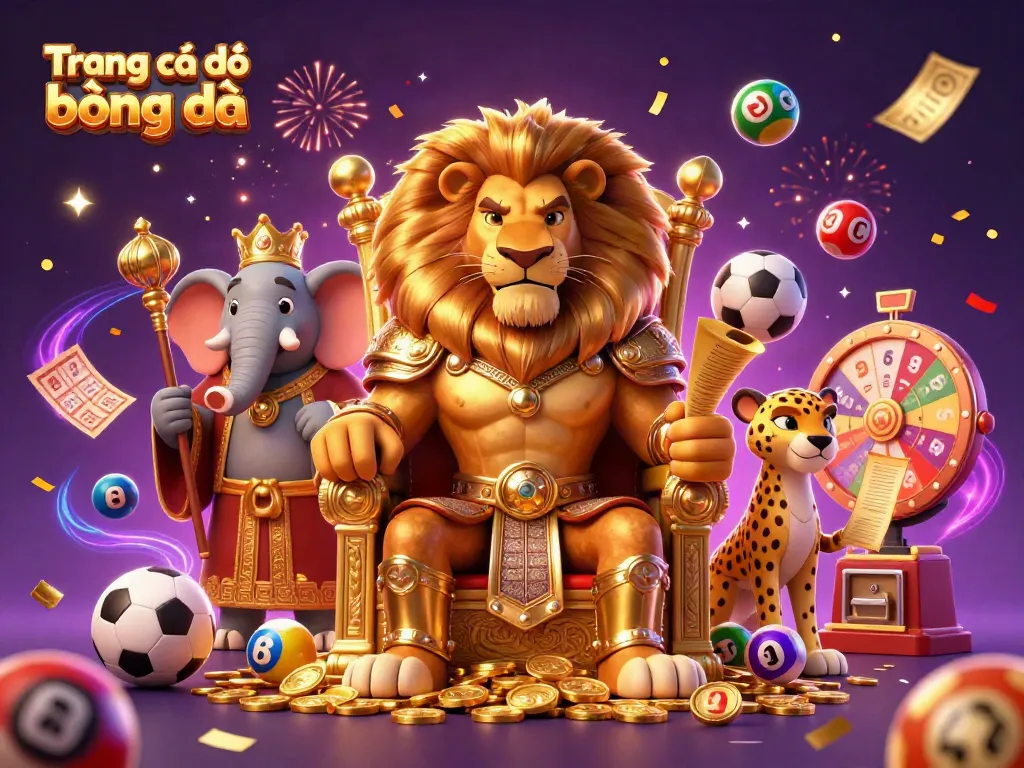 Engage with Trang cá độ bóng đá through lively sports betting illustration featuring vibrant elements.