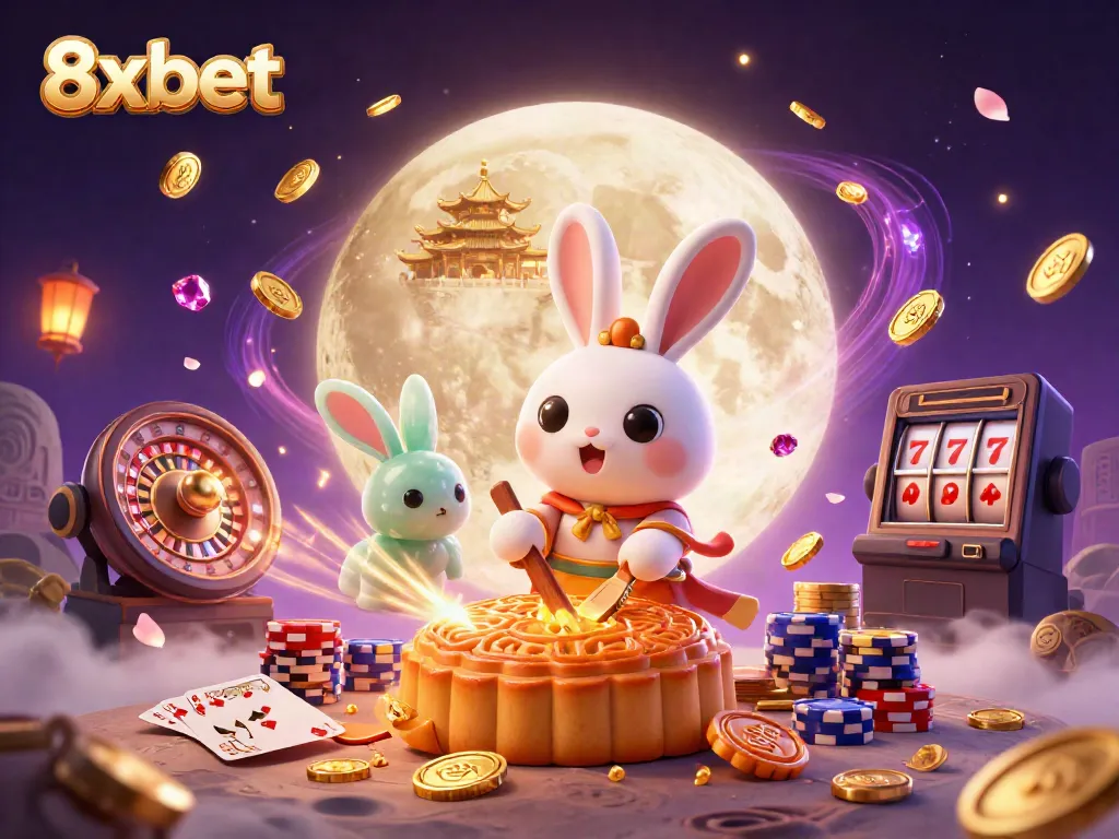 Experience exciting gaming at 8xbet with enchanting characters and vibrant casino elements.