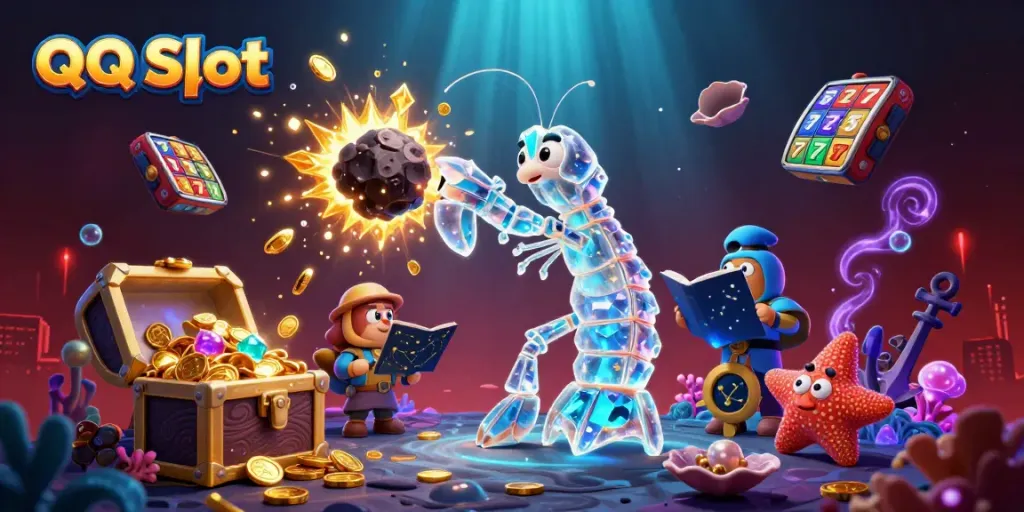 Experience the excitement of QQ Slot with gem-filled adventures in an underwater casino world.