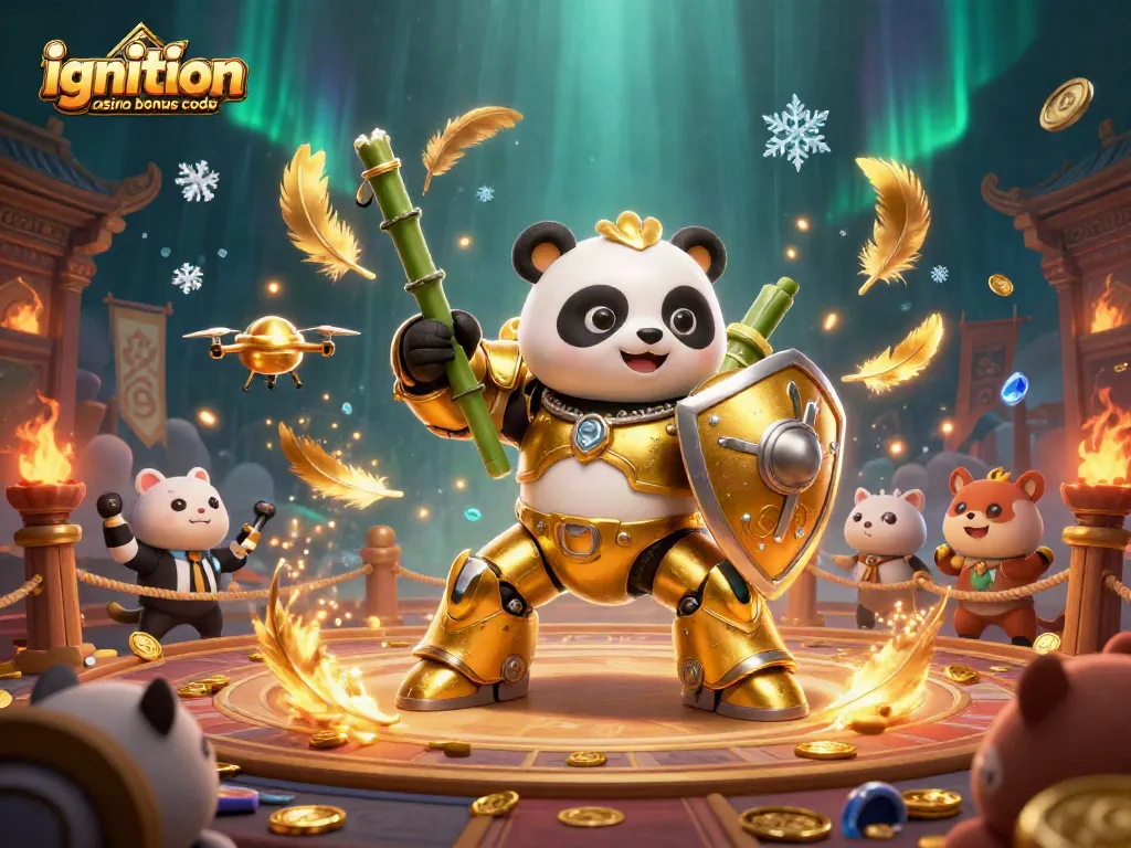 Join the action with the ignition casino bonus code in this colorful and energetic casino scene.