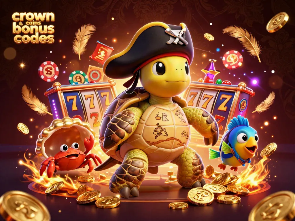 Crown coins bonus codes offer exciting gameplay with slots, engaging characters, and vibrant casino-themed elements.