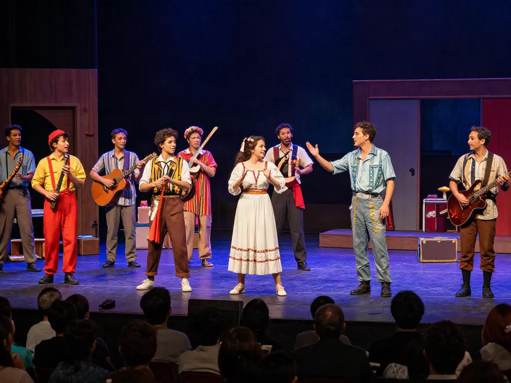 Penampilan teater nusa88 yang memukau dengan aktor beragam dan set warna-warni, menciptakan suasana yang mengesankan bagi penonton.